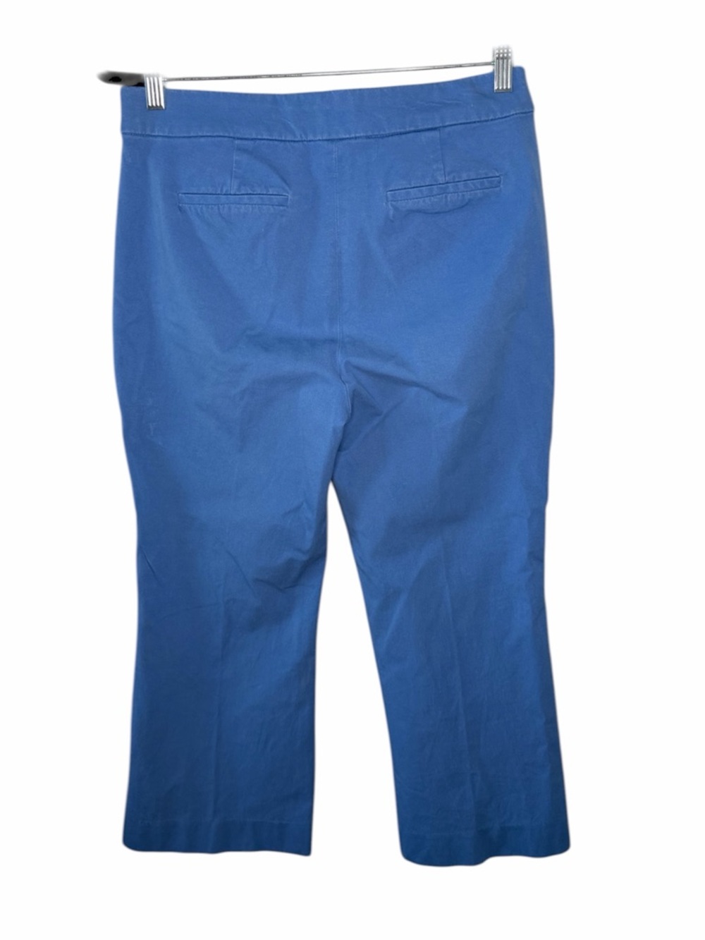 J. Crew Light Blue Cotton Blend Kelsey Cropped Flare Pant - Picture 5 of 5